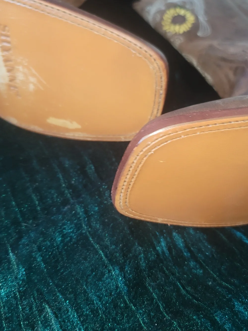 Shyanne Brown Leather Sunflower Embroidered Cowboy Boot